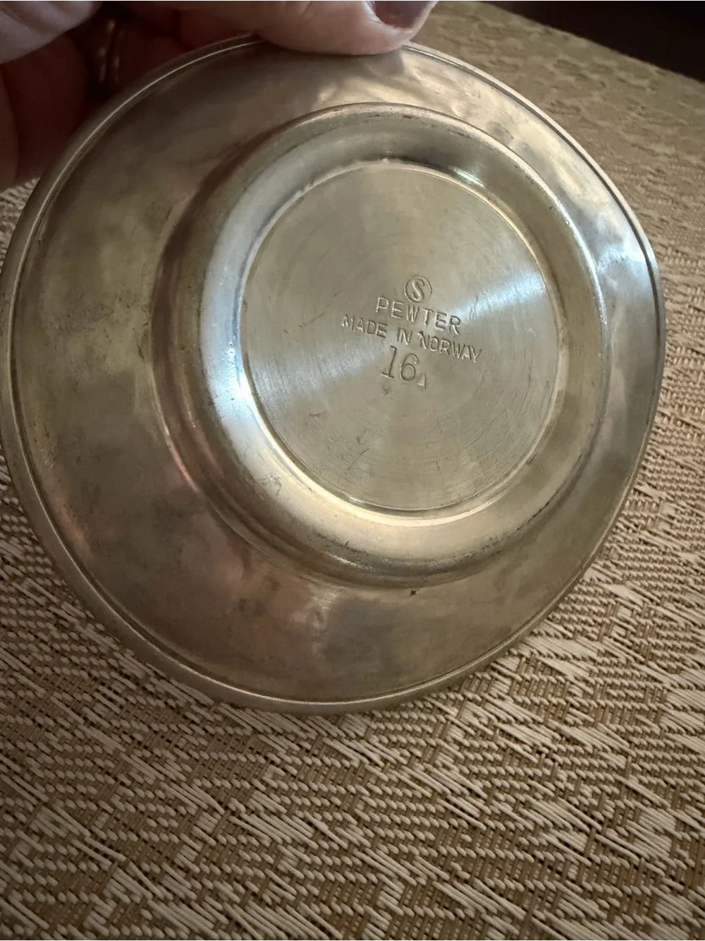Pewter dish Norway